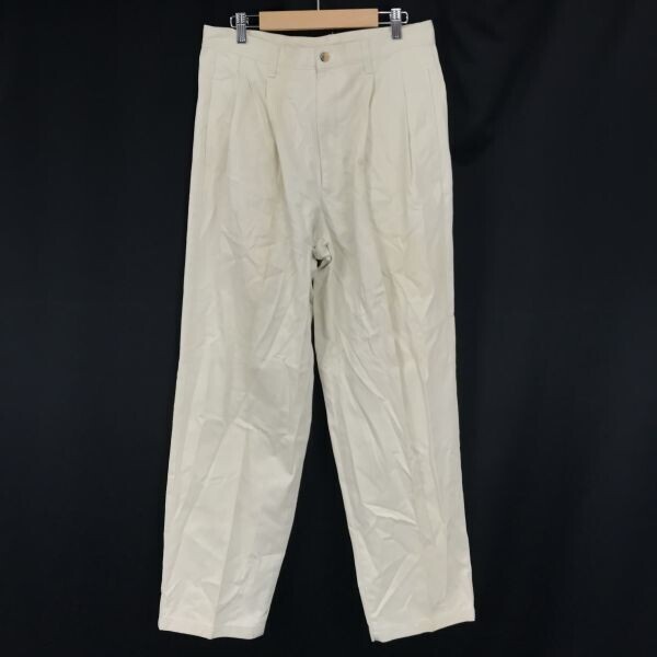 日本製/Vintage★ノーティカ/nautica★テーパードパンツ/スラックス【メンズM/79/股下78cm/ホワイト/白】◆BG551