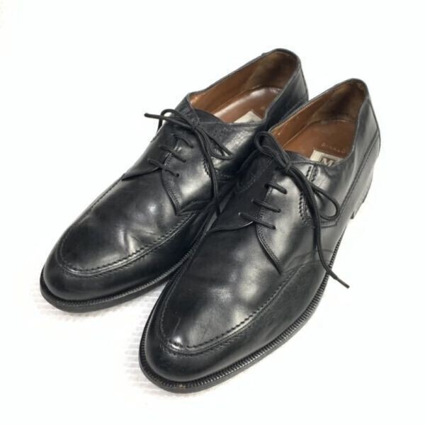 ビンテージモデル☆BRUNO MAGLI ブルーノマリ☆サイズ11 M☆28.0~29.0cm☆Uチップ オールレザーシューズ☆黒 ブラック△7-56