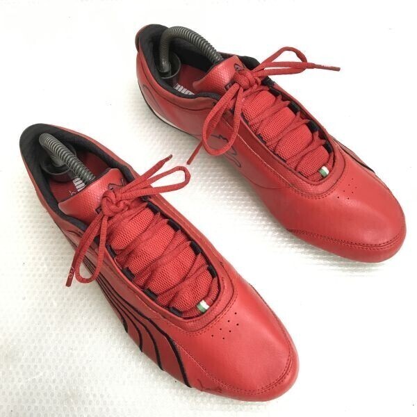 PUMA/Ferrari☆Drift Cat4/ドライビングシューズ/レザースニーカー【28.0/red/赤】Rosso Corsaフェラーリ/sneakers/Shoes/trainers◇bG-071