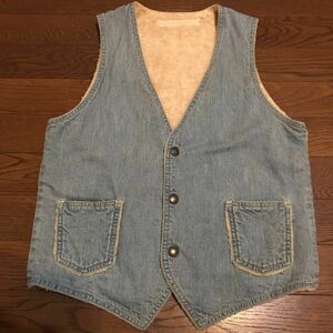 Inpaichthys Kerri Inpaichthys Kerri USED processing Denim boa the best gilet indigo size S