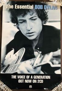 【レア】ボブディラン【2003年発売 ベストアルバム the essential】ポスター Bob Dylan Sony music TV 【76㎝×51㎝】