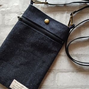 岡山デニムのスマホショルダーバッグ