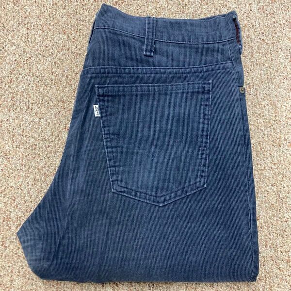 80sリーバイス Levi's517 コーデュロイ ブーツカット W34 ×L33 TALON42 ネイビー 紺 フレア