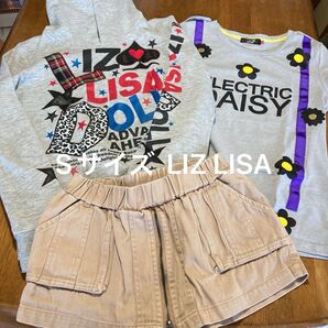 Sサイズ LIZ LISA ロンT フード付きトレーナー ショートパンツ 3点セット