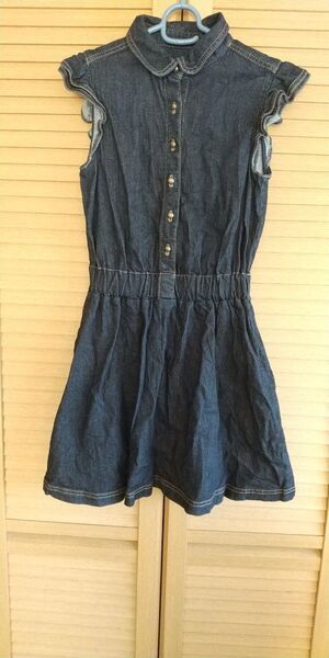 To b. by agnes b. アニエスベー デニム ワンピース フリル