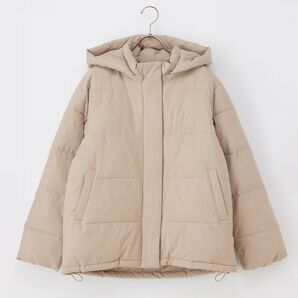ファイバーダウンブルゾン ベージュ S