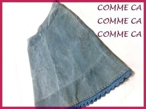  including postage * regular goods * Comme Ca x3* original leather! suede leather skirt *W66