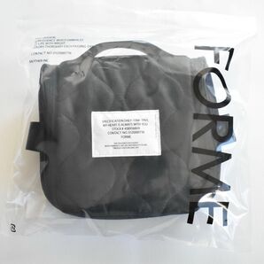 【未使用】FORME キルティングトラベルコスメポーチ ブラック