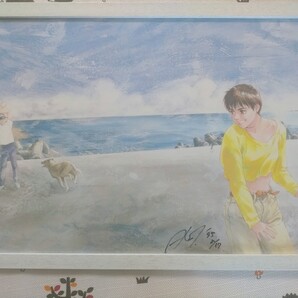 高田明美さん 直筆サイン入り A3ポスター 額付き 機動警察パトレイバー 1995年 原画展 PROSIT! 送料無料