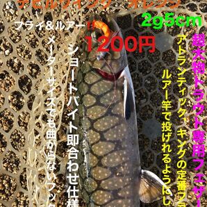 管釣り大物専用フェザー デビルウインクオレンジ 初心者でも簡単大物が狙える