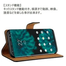 GALAXY s9 ケース 手帳型 レザー オレンジ ギャラクシーs9 純正 DoCoMo ドコモ sc-02k au scv38 256gb SIMフリー ブランド 11_画像3