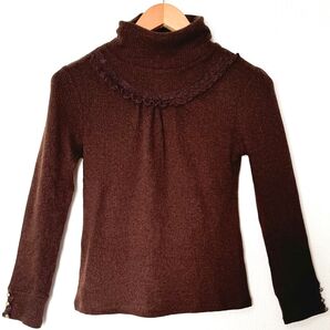 アクシーズファム axes femme リブハイネック ニットレディース M 長袖