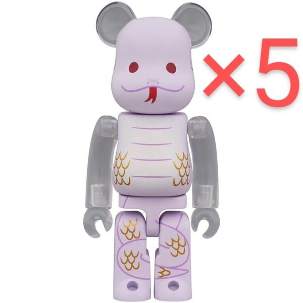 BE@RBRICK 干支 巳 100% 5個セット Supreme los ボックスロゴT XL セット