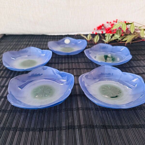 【未使用品】SOGA JAPAN 京むらさき特小皿 ガラス小皿 5客