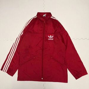 Adidas アディダス 80's ナイロンジャケット ジャンパー S 赤