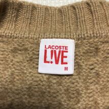 LACOSTE LIVE ラコステ ケーブルニット ウールセーター M レディース_画像5