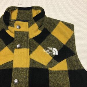 THE NORTH FACE North Face AT17850 wool check the best jacket M yellow black 