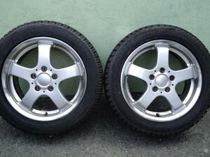 EURODESIGNユーロデザイン社外アルミ +46 5H112 195/55R16未使用スタッドレスブリヂストンレボ MERCEDES BENZ A W169 W176メルセデスベンツ