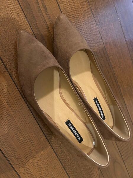 パンプス ナチュラルビューティベーシック スエードキャメル 24.0