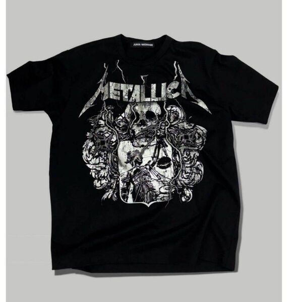 JUNYA WATANABE (Women)/ジュンヤ ワタナベ 綿天竺 METALLICA バンドTシャツ 黒 M