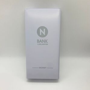 【新品】ブリキ製 お札用貯金箱 白 シンプル ホワイト 財布 缶 かんかん