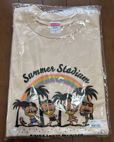 千葉ロッテマリーンズ 日焼けマリーンズTシャツ Lサイズ マーくん ズーちゃん リーンちゃん