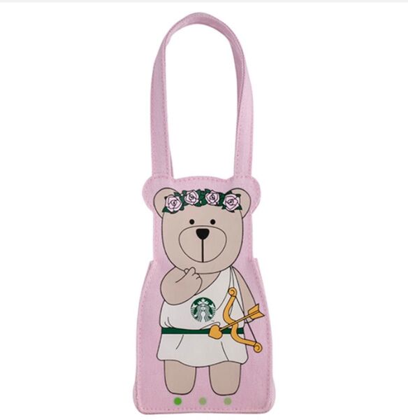 海外Starbucks バレンタイン限定★台湾 スターバックス ドリンクバッグ 25’バレンタイン ベアリスタ国内未発売