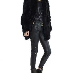 極美品! 15aw ランウェイ品!versus versace ファー ジャケット ホワイト 白 ベルサスベルサーチェ