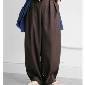 アンティカ サーカスパンツ レディース ブラウン M
