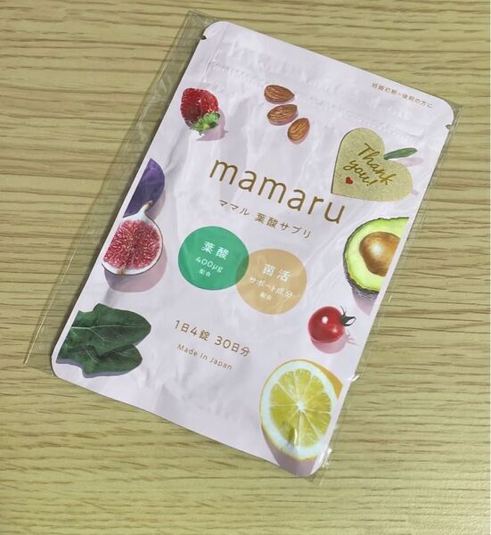 mamaru 葉酸サプリ 30日分 1袋 ママル