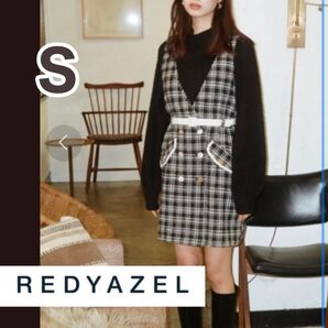 REDYAZEL レディアゼル ダブルボタンツイードミニジャンスカ ワンピース