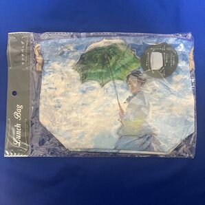 クロード・モネ 散歩 日傘をさす女性 巾着 ランチバック ポーチ