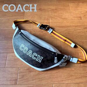 美品 COACH シグネチャー ウエストバッグ ボディバッグ COACH