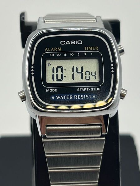 CASIO デジタル メタルバンド 腕時計 非ジャンク 実働品♪ チプカシ カシオ チープカシオ 腕時計 ブラック