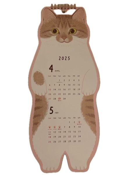 壁掛け カレンダーダイカットキャッツ