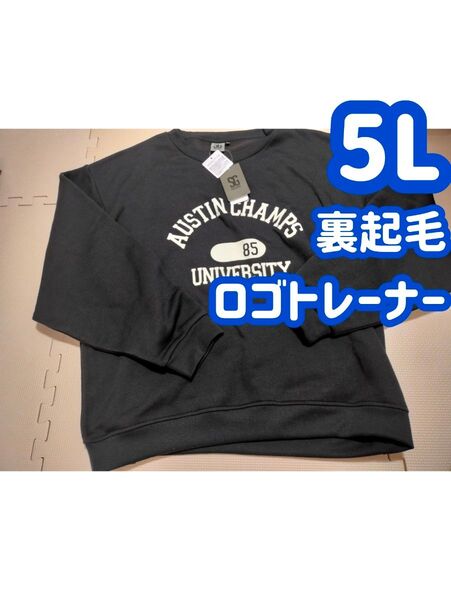 【トレーナー 5L】裏起毛 トップス 長袖