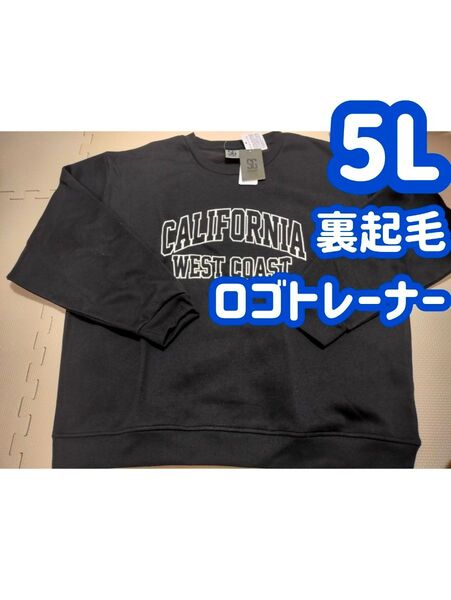 【トレーナー 5L】裏起毛 トップス 長袖