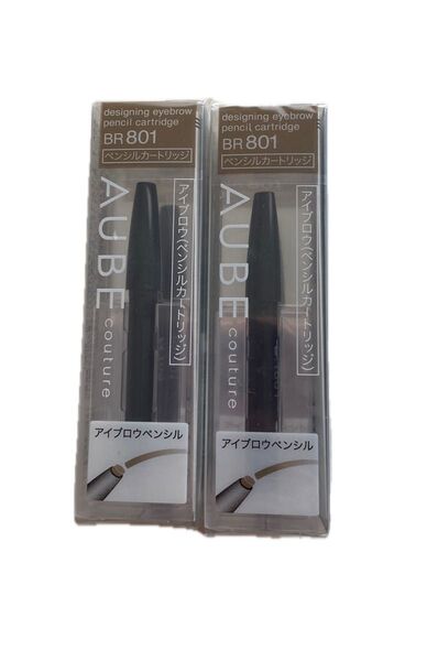 AUBE オーブ クチュール デザイニングアイブロウ (カートリッジ) ペンシル (BR801) 2個