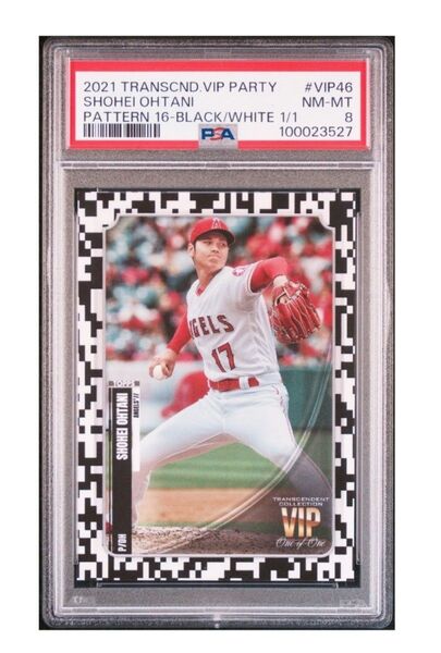 Topps 2021 大谷翔平1/1 トランスセンドVIP PSA 8