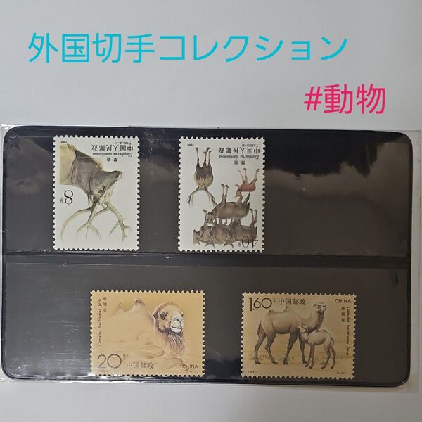 中国 海外切手コレクション 動物切手