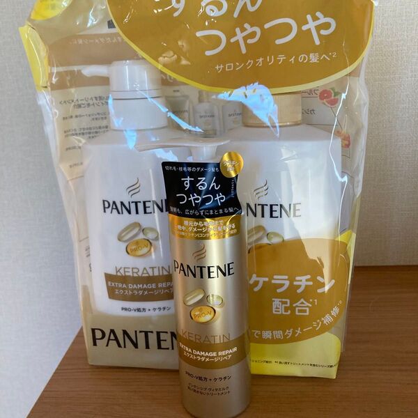 パンテーンエクストラダメージリペア シャンプーコンディショナー 洗い流さないトリートメント