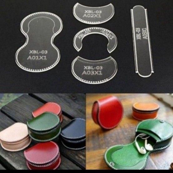 円形 コインケース レザークラフト用アクリル型セット