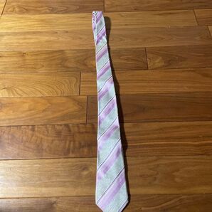【新生活応援SALE】ビサルノ丸井ネクタイ春色ピンクストライプ