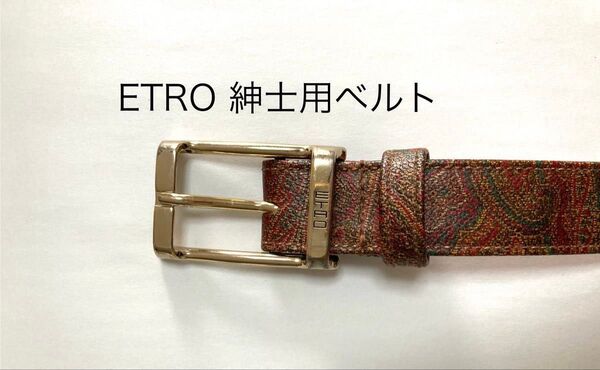 ETRO (エトロ) 紳士用 本革 メンズ ベルト