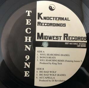 TECH N9NE / TECH NINE / SOUL SERCHING / REMIX FT JURASSIC 5 PRO BY KING TECH / BIG BAD WOLF PRO BY DJ REVOLUTION