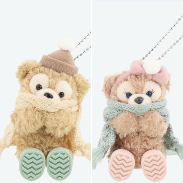 ダッフィー ダンシングスノーフレークス ディズニー ディズニーシー ぬいぐるみチャーム シェリーメイ ぬいぐるみ マフラー 帽子