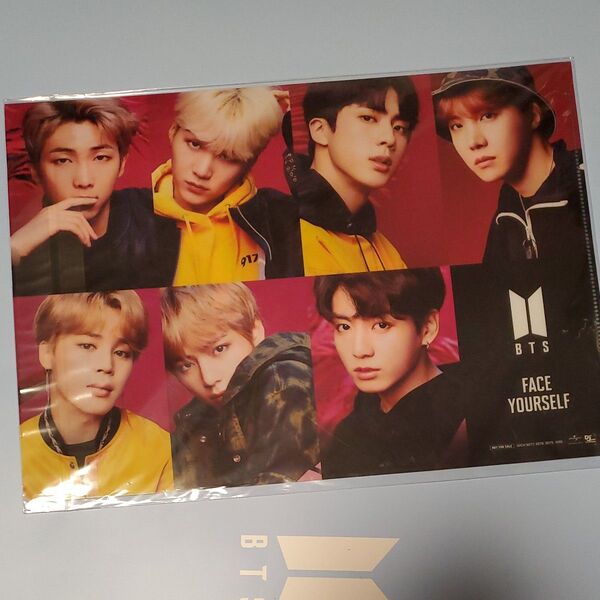 BTS 公式 新品未開封 A4クリアファイル 「 FACE YOURSELF」 3形態セット同時予約購入特典 非売品