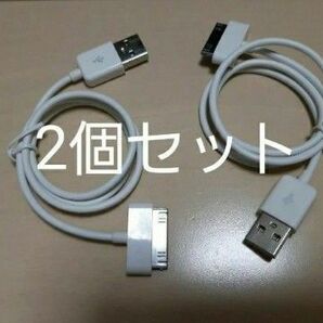 2個セット iPhone iPad pod dock 充電転送ケーブル