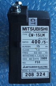 CW-15LM 　400/5A 　計器用変流器　　