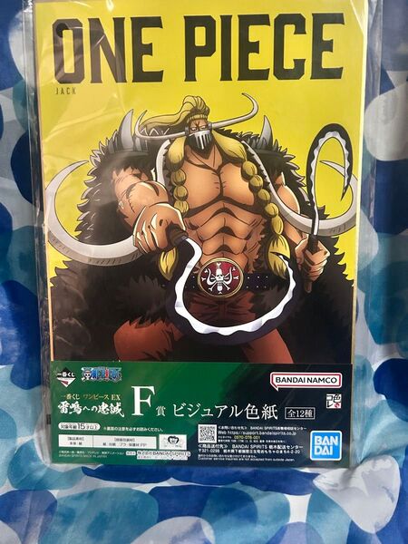 一番くじ ワンピース EX 雷鳴への忠誠 F賞 ビジュアル色紙 ジャック